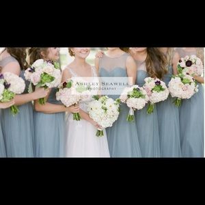 Jenny Yoo Aria Tulle Bridesmaid Dress- Mayan Blue
